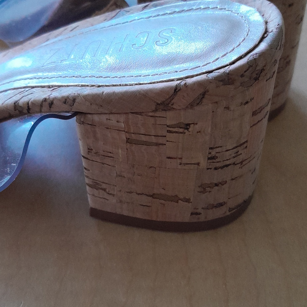 SCHULTZ VICTORIE CORK Block Heels Size 6.5 - Picture 9 of 16
